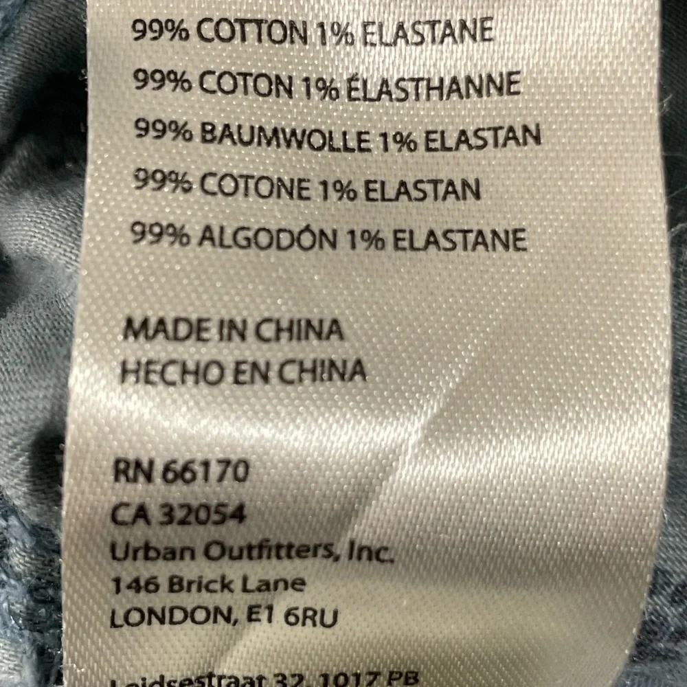 ANTHROPOLOGIE Pilcro The Roamer Blue Utility Cropped Pants Size 25 Straight Leg - Picture 9 of 14
